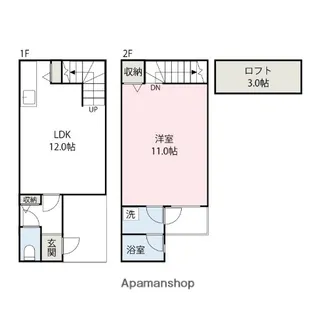 CAMBRIDGE SQUARE【1階】の間取り