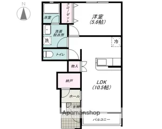 フィールファイン【1階】の間取り