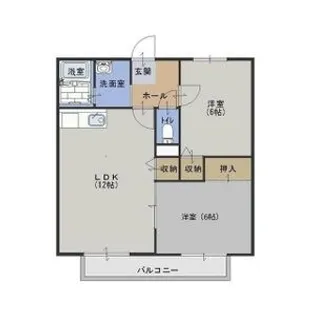 オークスビュー【2階】の間取り