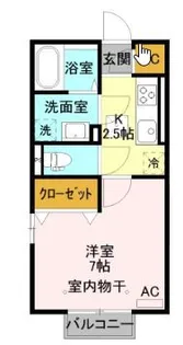 プルミエール下小塙【1階】の間取り