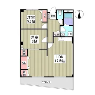 ラ・ディファンスミキ【3階】の間取り