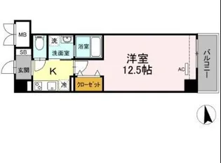 ヘイワレジデンス高崎【4階】の間取り