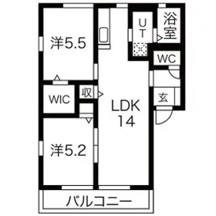 アルフェッカB【2階】の間取り