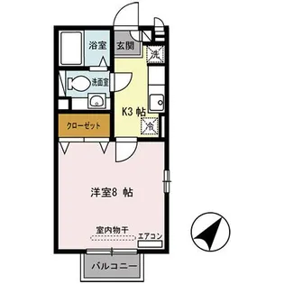 セジュールフジオカ【2階】の間取り