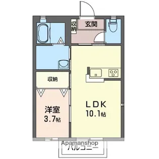 マストライフ高崎上大類【2階】の間取り