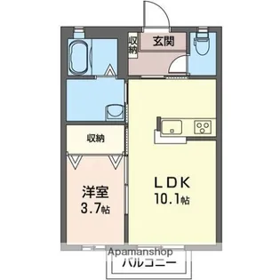 マストライフ高崎上大類【2階】の間取り