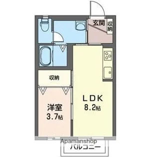 マストライフ高崎上大類【1階】の間取り