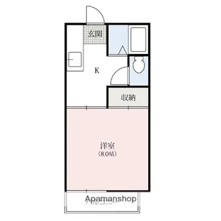 ハイツネフェルティティAB【2階】の間取り