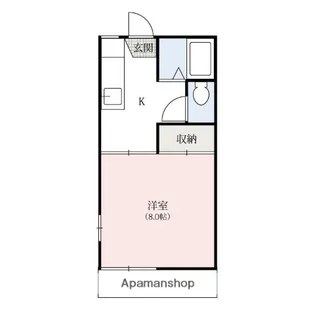 ハイツネフェルティティAB【2階】の間取り