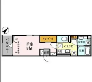 オペラハウス和田町【1階】の間取り