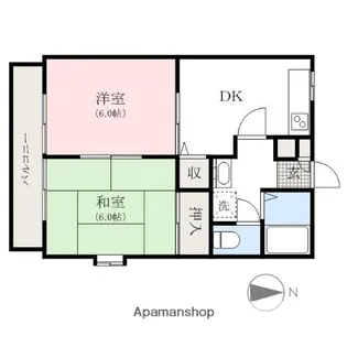 セカンドステージB【2階】の間取り