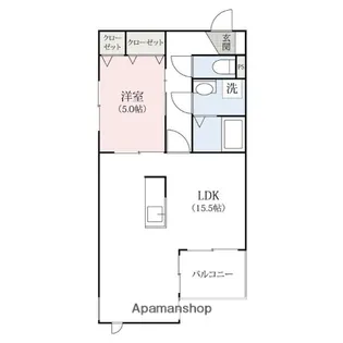 コートヒルズ高崎【1階】の間取り