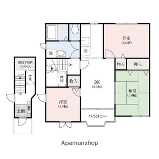 ダジュールA・B棟【2階】の間取り