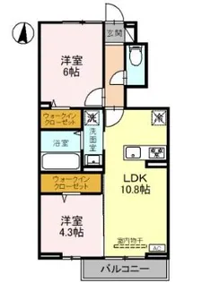 アークイースト【1階】の間取り