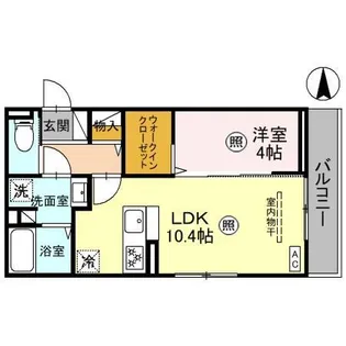 DーROOM山田町【3階】の間取り