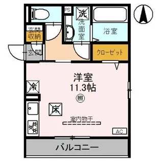 マヌール【1階】の間取り