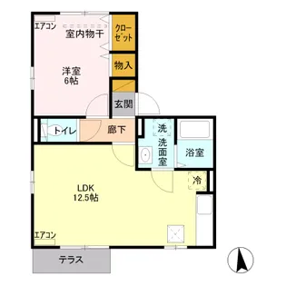 ルミナス・オリエンタルコート【1階】の間取り