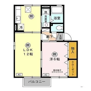 ブルーリーフ AB【1階】の間取り