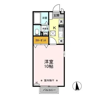 リビングタウン上並榎 AB【1階】の間取り