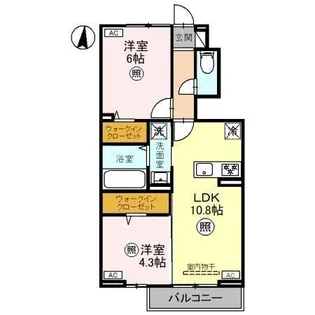 アークイースト【1階】の間取り