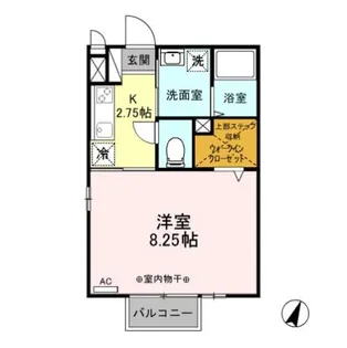 リヴァージュねぎし【2階】の間取り