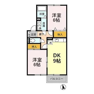 サンライズヒル B【2階】の間取り