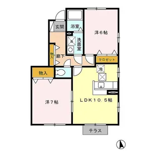 グリーンハウス ABC【1階】の間取り