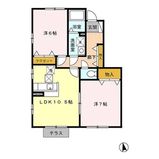 グリーンハウス ABC【1階】の間取り