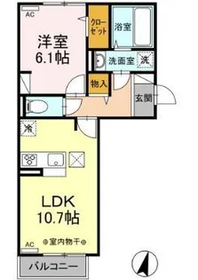 エスポワール A【1階】の間取り