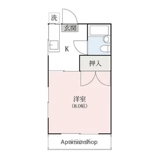 カマアサ第二ハイツ【1階】の間取り