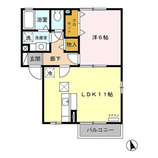 フィオーレ【1階】の間取り