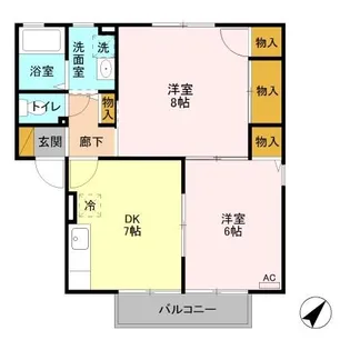 オリゾン B【2階】の間取り