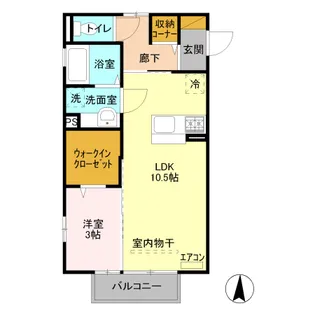 セジュールT・M【2階】の間取り