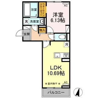サラ スリール【2階】の間取り