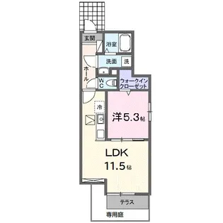 グランステラ【1階】の間取り