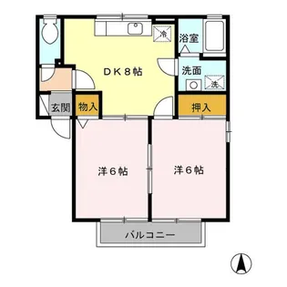 ローレルコート【2階】の間取り