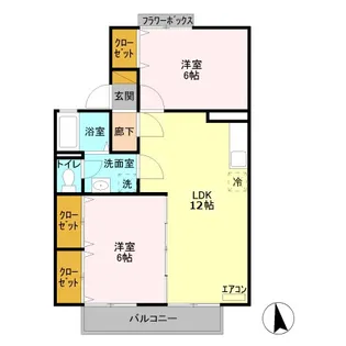 ヴィラ・ウィロー II【2階】の間取り