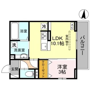 BREZZA【3階】の間取り