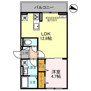 DーROOM台新田町【3階】の間取り