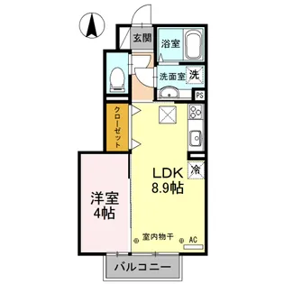 ヴィアーレ【1階】の間取り