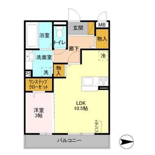 リバーサイド・K III【3階】の間取り