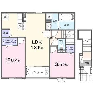 フィデール ハイム【2階】の間取り