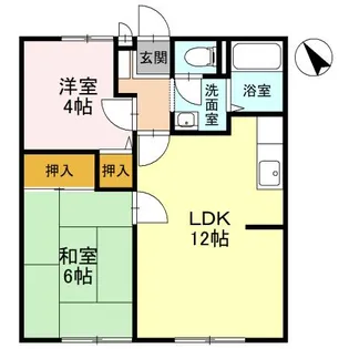 エスポワール並榎【2階】の間取り