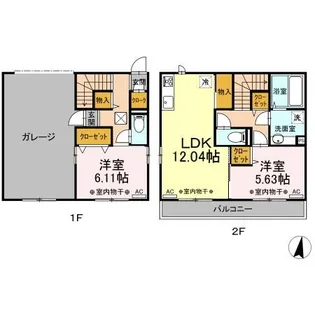 ライス【2階】の間取り