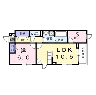 カーサ ソラティオ【2階】の間取り