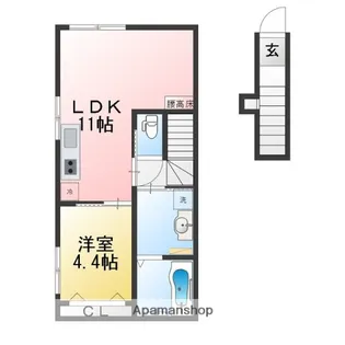 グランビルド江木【2階】の間取り