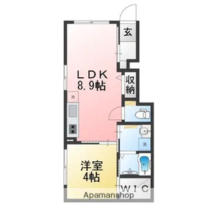 グランビルド江木【1階】の間取り