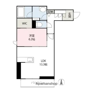 PSレジデンス八島町【3階】の間取り