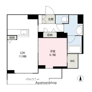 PSレジデンス八島町【3階】の間取り