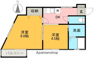 ハイツ21【1階】の間取り